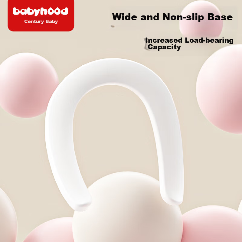 Babyhood Baby Bottom Washing Tool, Infant Bath Seat, Children's PP Washing Basin with Thickened PVC Pad, 130 Pink