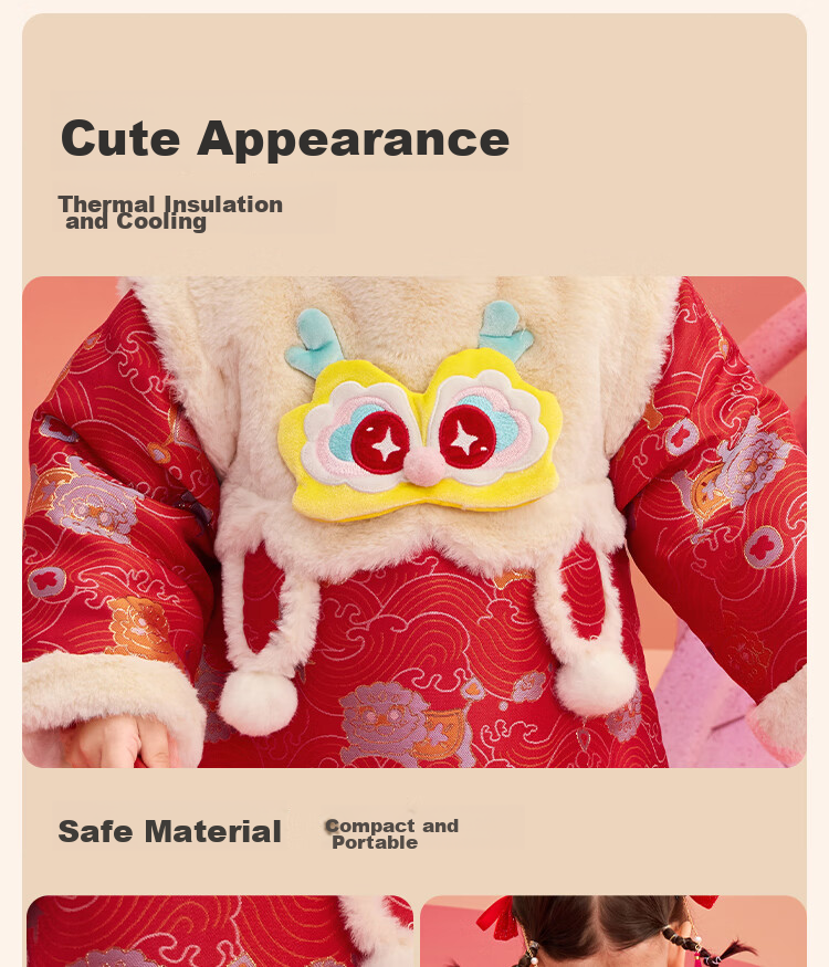 BALABALA Children's Clothing, Baby Dress, Girls' Spring And Autumn Outfit, Chinese New Year Costume for Little Girls, National Style, 208125111010 9