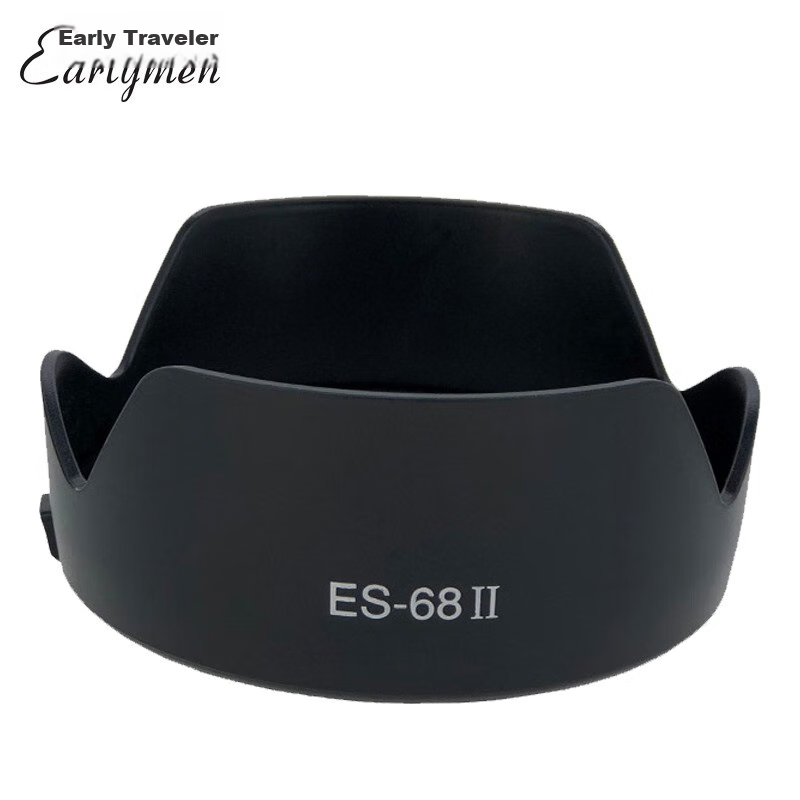Earlymen Lens Hood ES-68ll, Compatible with Canon EF50f/1.8STM, Third Generation Small Phlegm Cup, 49mm Prime Lens, for 90D, 80D, 200D2, 5D4, 6D2
