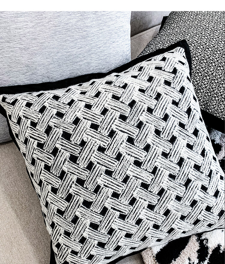 Fanyejia Cream-Colored Sofa Cushion Cover, Living Room Decorative Pillowcase, Bedside Backrest Cover, Plush Pillowcase for Bed 17