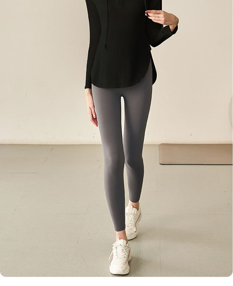 XUEXIMAN Yoga Wear Sports Top for Women, Loose-Fitting Elegant Quick-Dry Long Sleeve Outer Wear Casual Jacket, Hooded Pilates Fitness Clothing 17