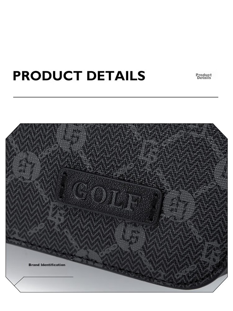 GOLF Shoulder Bag for Men, Printed Crossbody Bag with Multiple Compartments for IPad And Phone, Water-Resistant Business Commuter Bag 20