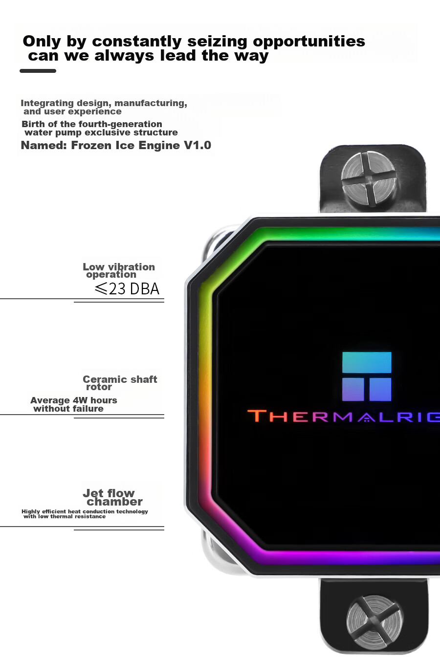 Thermalright Frozen Prism 240 WHITE ARGB Ice Prism All-In Liquid Cooler CPU Heat Sink FP 240 WHITE ARGB 3