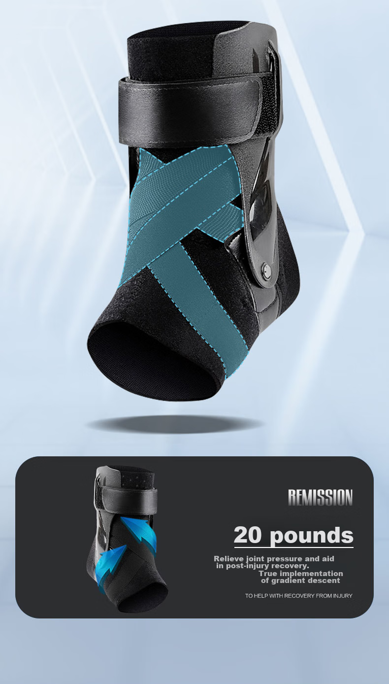 Chidong Splint Ankle Brace for Sprains, Twists, Fractures Recovery, Sports Protection, Single Pack, Black, One Size Fits All 6