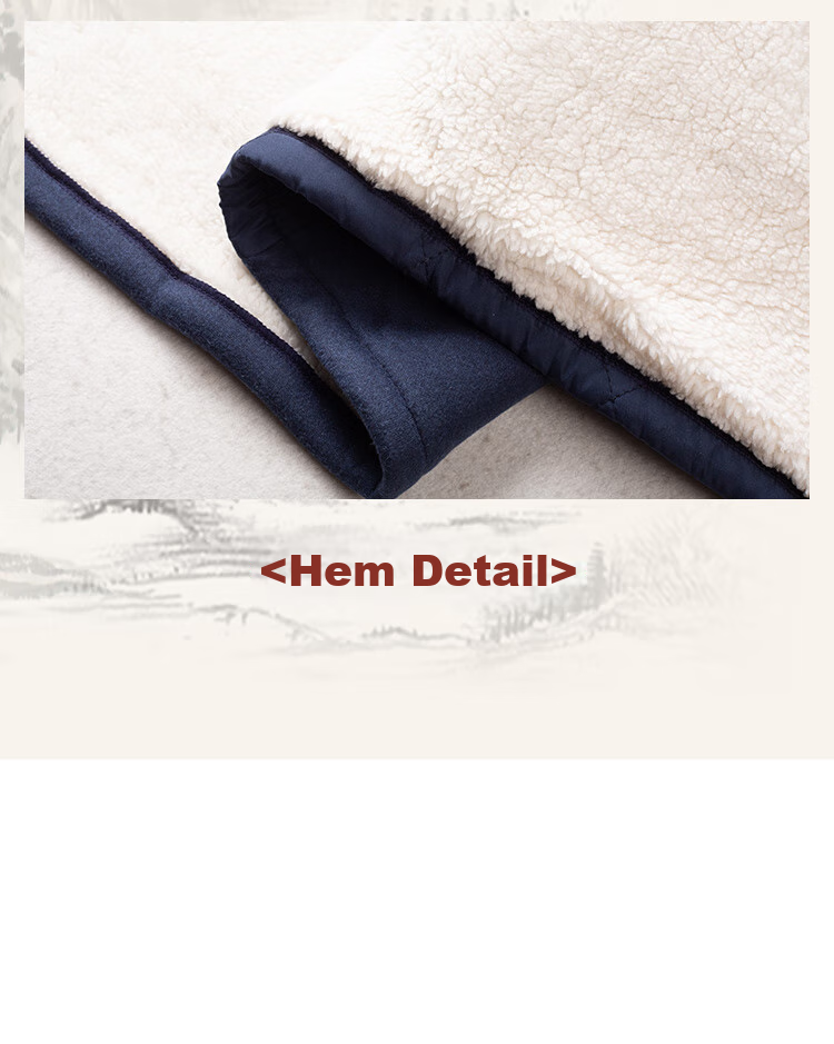 Nanjiren Middle-Aged And Elderly Thermal Underwear for Men, Winter Thickened Dad's Wear Cardigan Plus Size down Fleece Set, Dark Gray, 3XL 17