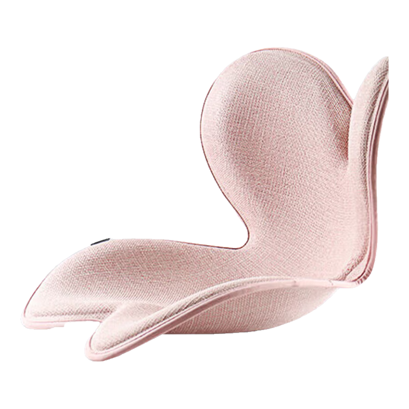 Ali Japanese Petal Lumbar Support Cushion, Office Back Pain Relief, Buttocks Shaping, Integrated Seat Cushion for Posture Correction, Light Pink