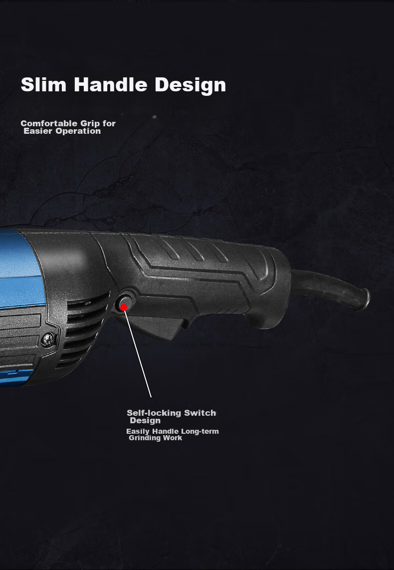 Dongcheng 2000W Angle Grinder Hand Grinder Polisher S1M-FF04-150S Electric Power Tool 9