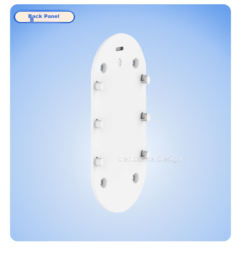 Trendsetter Adhesive Mounting Plate for 360° Visual Doorbell, Compatible with 5Pro/1P/D819 Bracket Base Wall-Mounted Adhesive Patch, Smart Doorbell Wall-Mounting Base, Strong Adhesive, Secure And Reliable 10
