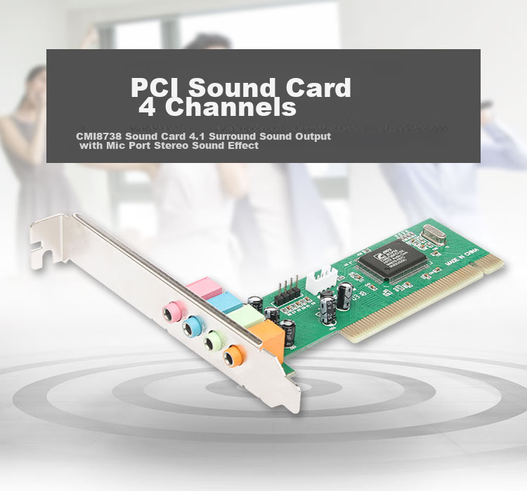MOGE Desktop PCI 4.1 Channel Surround Sound Card with MIC Output MC1205 1