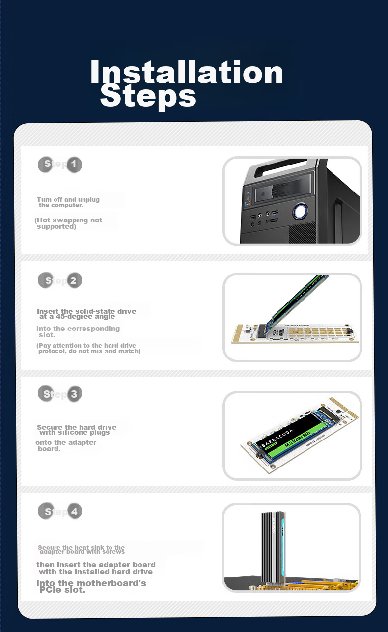 MAIWO KT060 PCIe to M.2 NVMe Adapter Card, Full-Speed M.2 to Gen3 Computer Expansion Card, Vertical RGB Colorful, Supports PCIe X4/X8/X16, with Heatsink 11