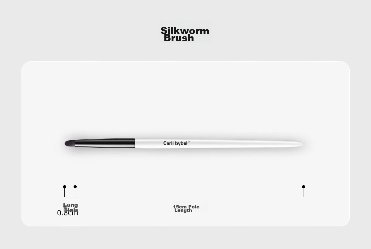 CARLI BYBEL Half-Shade Nose Shadow Animal Hair Brush for Slanted Nose, Nose Wing, Gradient Highlighting, Side Shadow Contouring, Sickle-Shaped Makeup Brush 19