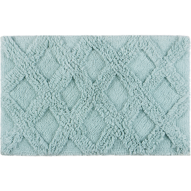 Amarelle Elegant Orchid Bathroom Mat, Non-Slip, Absorbent, Bathroom Foot Mat, Mat26, Light Blue (50*80cm)