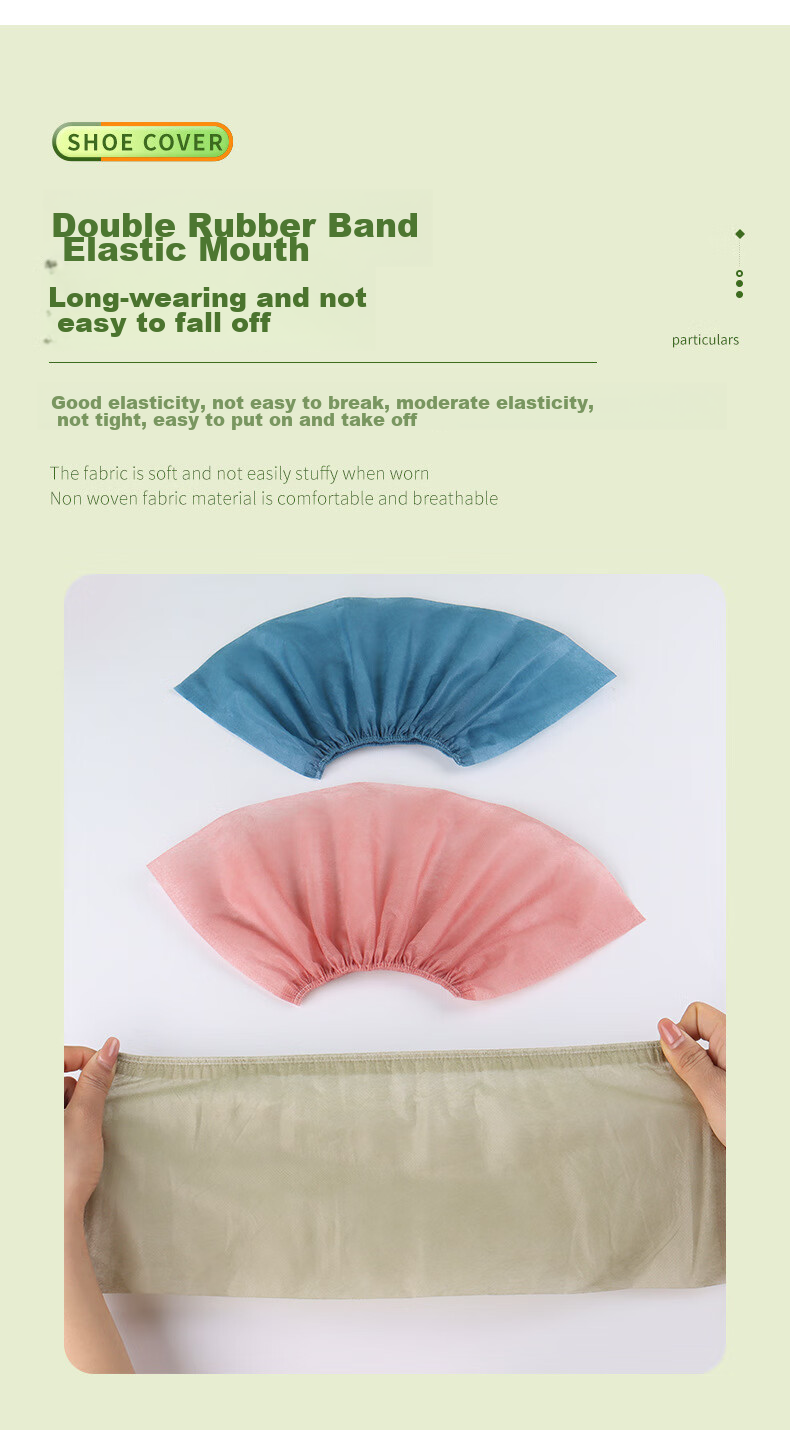 Jiamo Disposable Non-Woven Shoe Covers, 50 Pieces, Printed Thickened, for Home Indoor Use, Computer Room, Students And Children Foot Covers 6