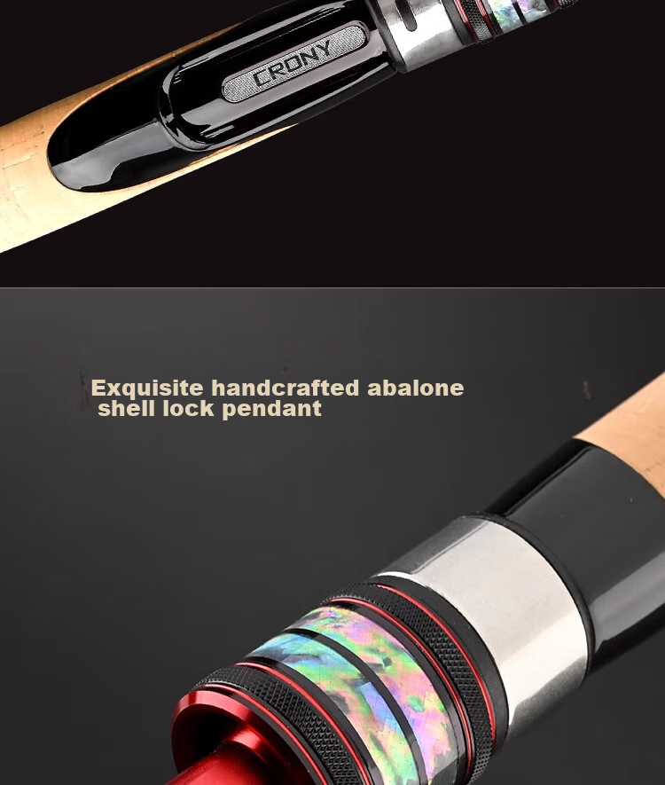 CRONY Straight Handle Fishing Rod with Ultra-Light High Carbon Fiber Tip for Mandarin Fish And General Lure Fishing, 2.13m S702ML 12