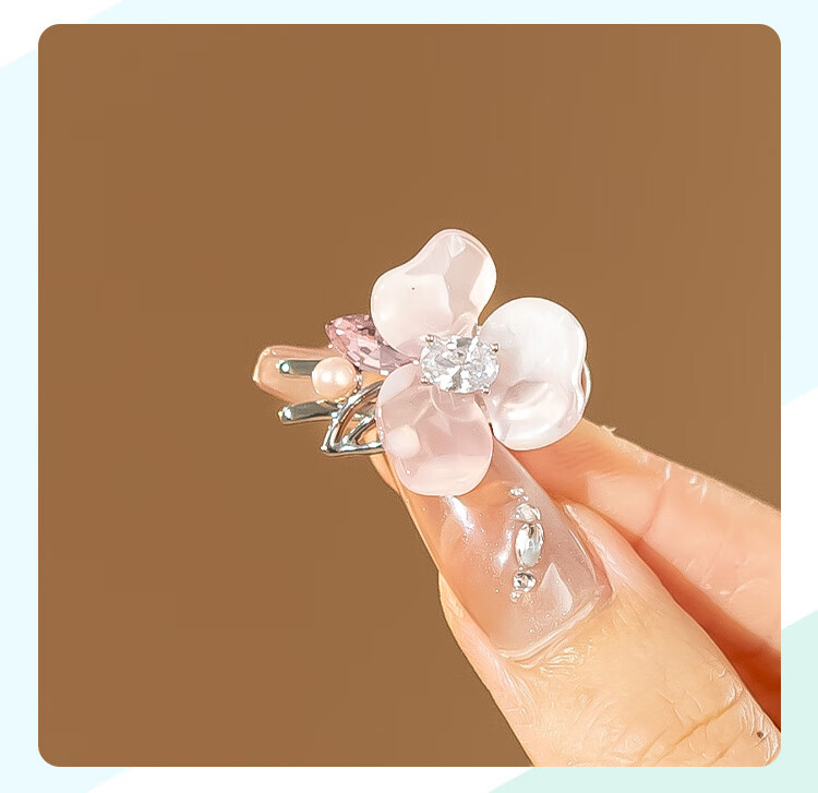 CHIMERA Mini Floral Hair Claw Clip for Bangs and Side Hair, Hairpin Hair Accessory, Children's Day Gift 6.1 4