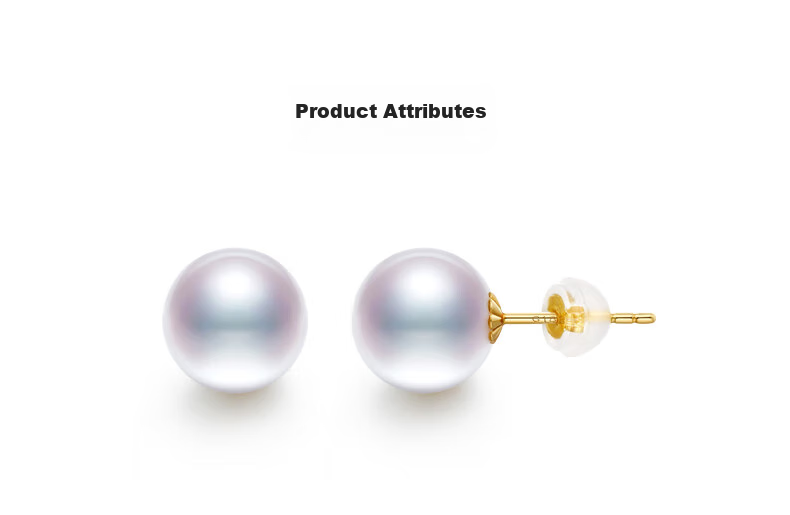 Daimi 18K Gold Round Bead, 10-11mm Minimalist Series Freshwater Pearl Stud Earrings, Mother's Day Gift for Girlfriend Or Wife 15