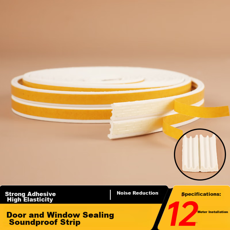CIAYLERN Door Gap Sealing Strip, Windproof Soundproof Window, Anti-Theft Door Gap Frame Sticker, Sealing Anti-Leak Windproof House Door Stopper Rubber Strip