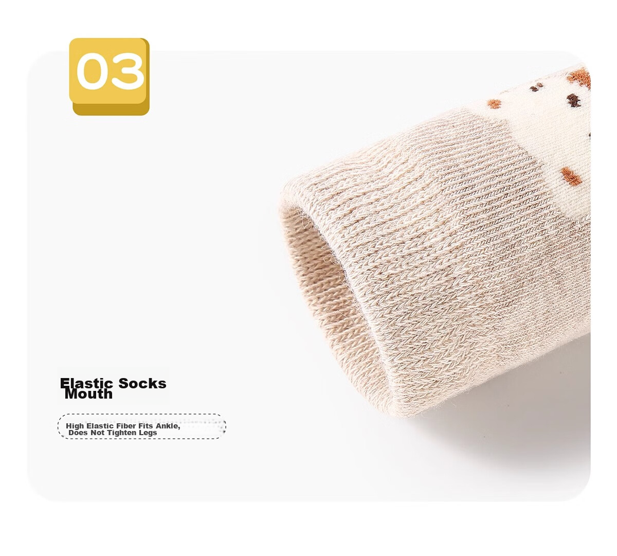 Banbi Children's Socks, Autumn And Winter Girls' Student Big Kids Spring And Autumn Seamless Mid-Calf Cotton Socks BB2455, Size 20-22 19