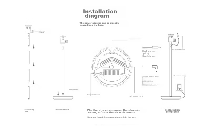 Dayancheng Projector X11/X20 Dedicated Tray Base (Can Be Adapted to 6mm (1/4 Inch) Aperture for Projector Base) 6