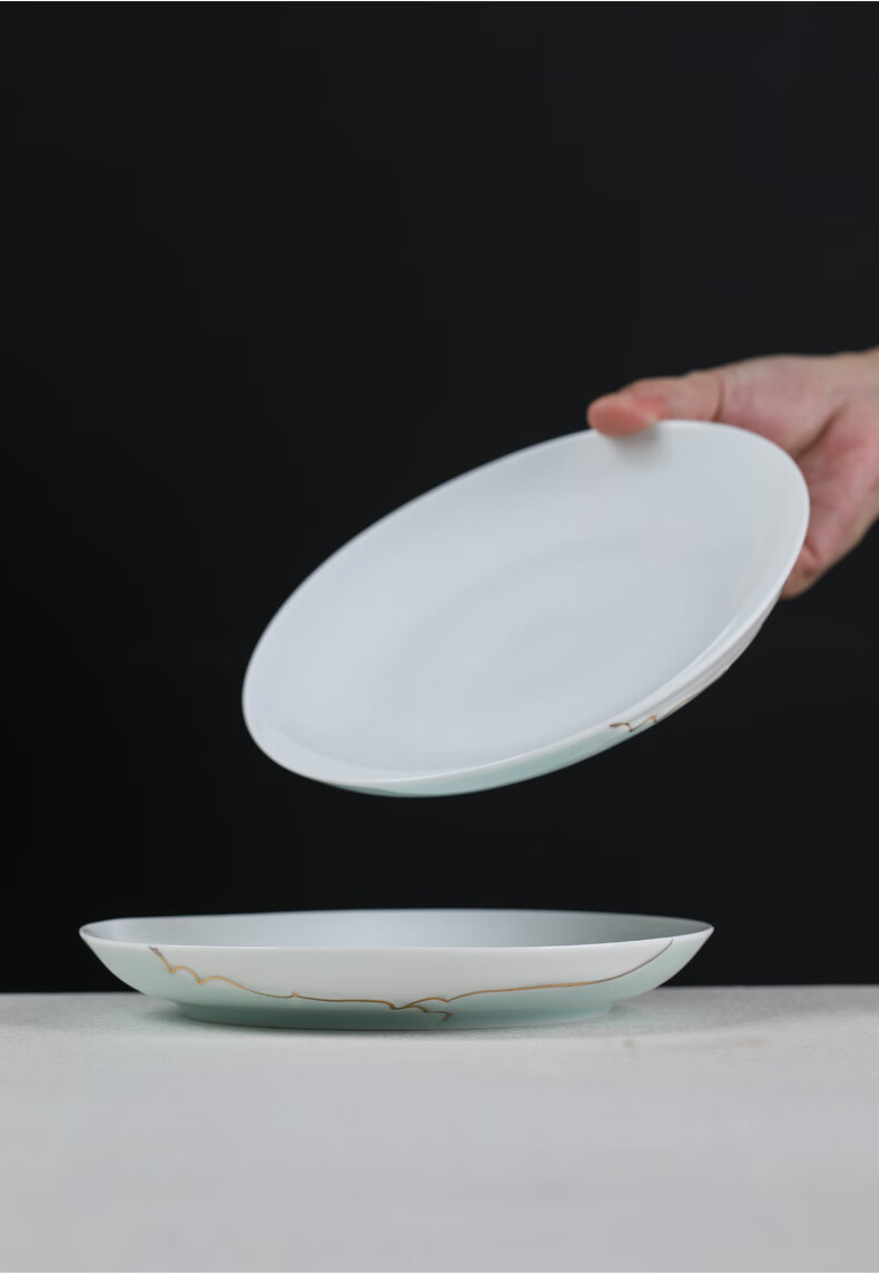 MULTIPOTENT Soup Spoon Small Rice Spoon Yi He Underglaze Color Retro Blue and White Round Bottom Set of 6 Spoons 14