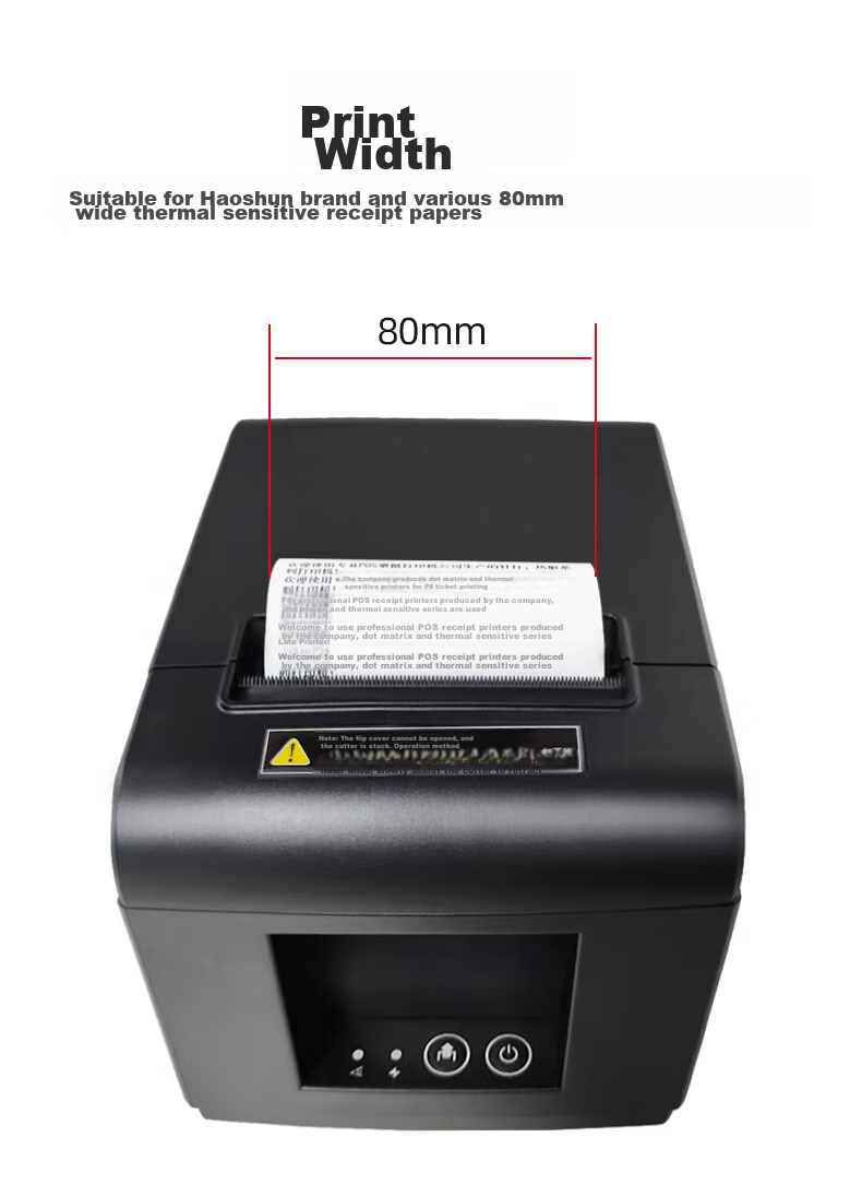 Haoshun (Hysoon) HS-58502 58mm Thermal Receipt Printer, Computer USB Printing, Automatic Order Printing for Restaurants, Supermarkets, Retail, And Takeout 3