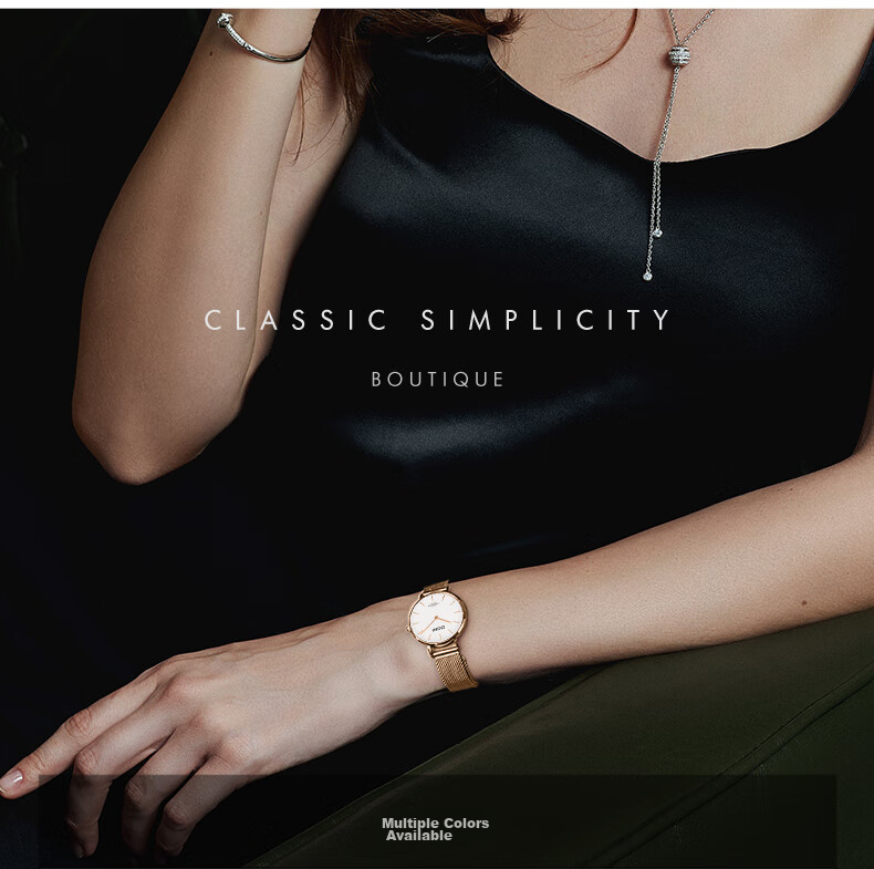 DOM Amani New Ultra-Thin Watch, Women's Fashionable Quartz Mechanical Style, Birthday Gift for Girlfriend 7
