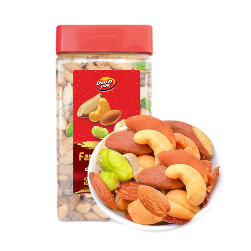 丹帝（DAN.D.PAK）原味什锦果仁1kg 越南进口腰果混合坚果儿童休闲零食中秋礼品福利