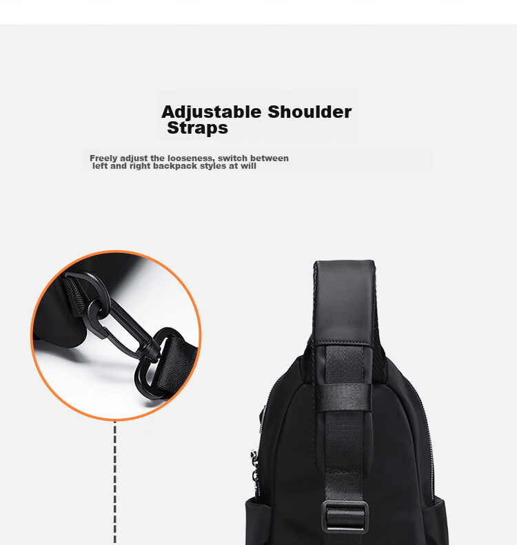 GOLF Chest Bag for Men, Trendy Crossbody Bag, Casual Shoulder Bag for IPad And Phone, Cycling Sports Travel Small Backpack 10