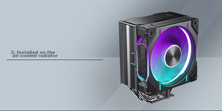 PHANTEKS D30 Building Block Version Zhengye 12cm Case Water Cooling Radiator ARGB Temperature Control Fan (30mm Thick/7 Blades High Air Pressure/Wireless Cable Connection/3-Piece Set/Black) 18