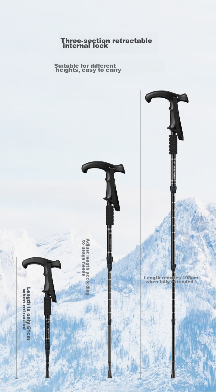 JD Original Aluminum Alloy Elderly Walking Stick, Four-Legged Cane, Stable Non-Slip Walking Stick for Seniors, Lightweight And Portable 12