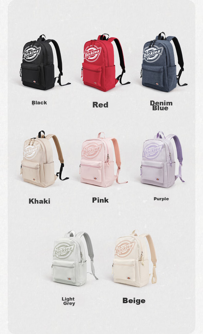 Dickies Backpack for Women DK Hidden Compartment Large Capacity School Bag with Multiple Compartments for Middle And High School Students Lightweight Casual Outdoor Travel Bag 5