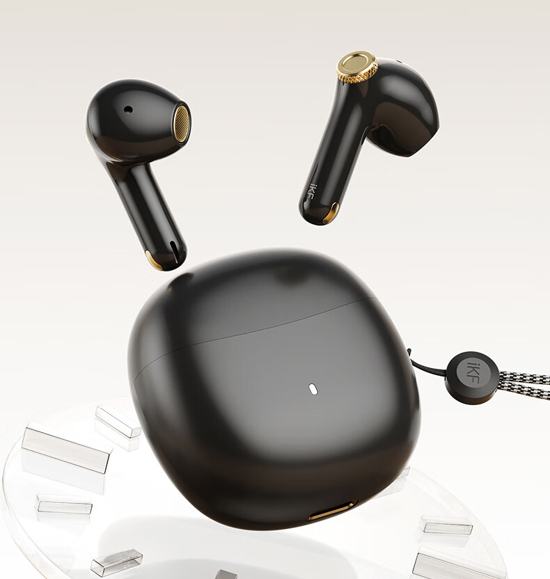 IKF Find Max6 Quiet True Wireless Bluetooth Earphones Semi-In ANC Active Noise Cancellation LDAC High-Resolution Sound Quality for Sports Fitness, Compatible with Phones And Computers, Cloud Rock White 25
