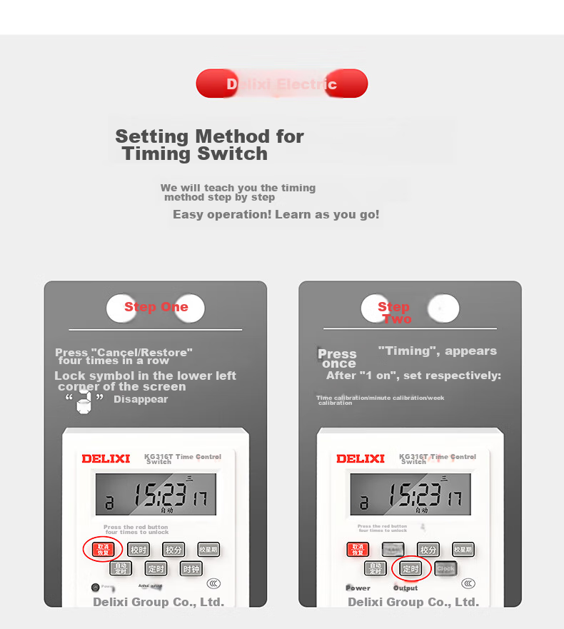 DELIXI ELECTRIC Microcomputer Time Control Switch, KG316TA, AC380V, Fully Automatic Timer, Street Light Time Controller 17