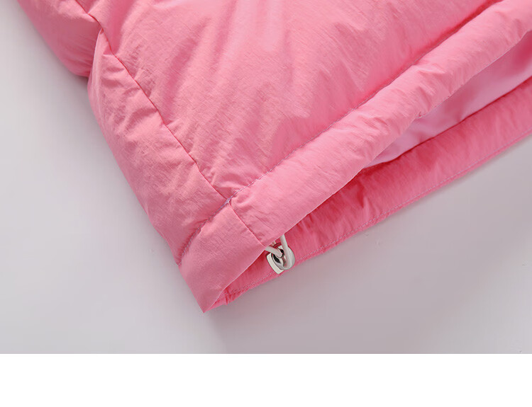 Dme [Young Girl's Powder Pink] Winter Hooded Long Coat with Split Line Decoration, Women's down Jacket 15
