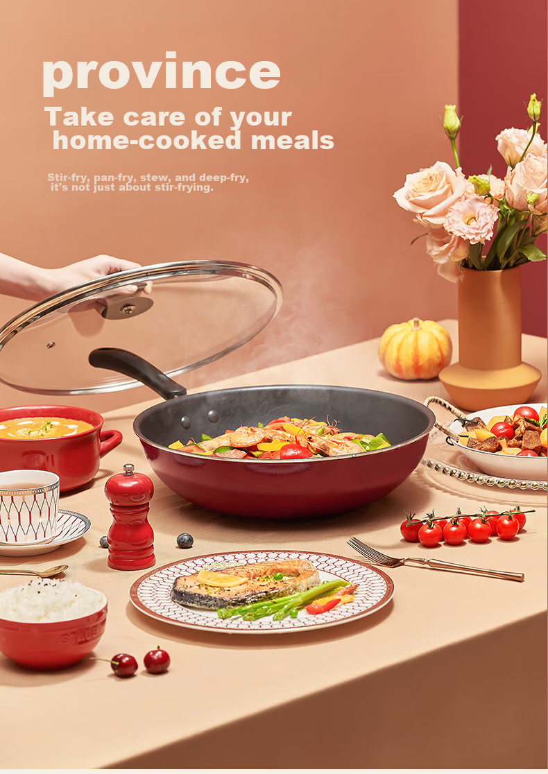 SUPOR Non-Stick Wok, 30cm, Compatible with Induction And Gas Stoves, Healthy Cooking Pan, Frying Pan, PC30S1 3
