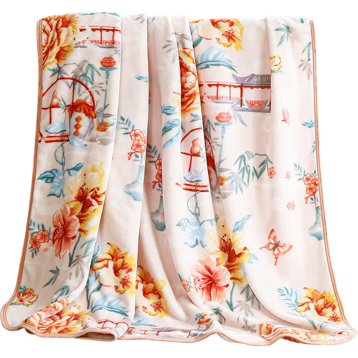 FUANNA Home Textile Blanket, Flannel Nap Blanket, Office Blanket, Autumn And Winter Warm Throw, Bedding Blanket, 180*200cm, Yellow