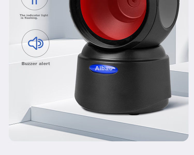 Aibao PT-6882 Barcode Scanner, 2D Scanning Platform for Restaurants, Retail, Express Delivery, Warehouse Logistics, Supermarket Product Barcode, Medical Insurance Traceability Scanner, Mobile Screen Payment 11