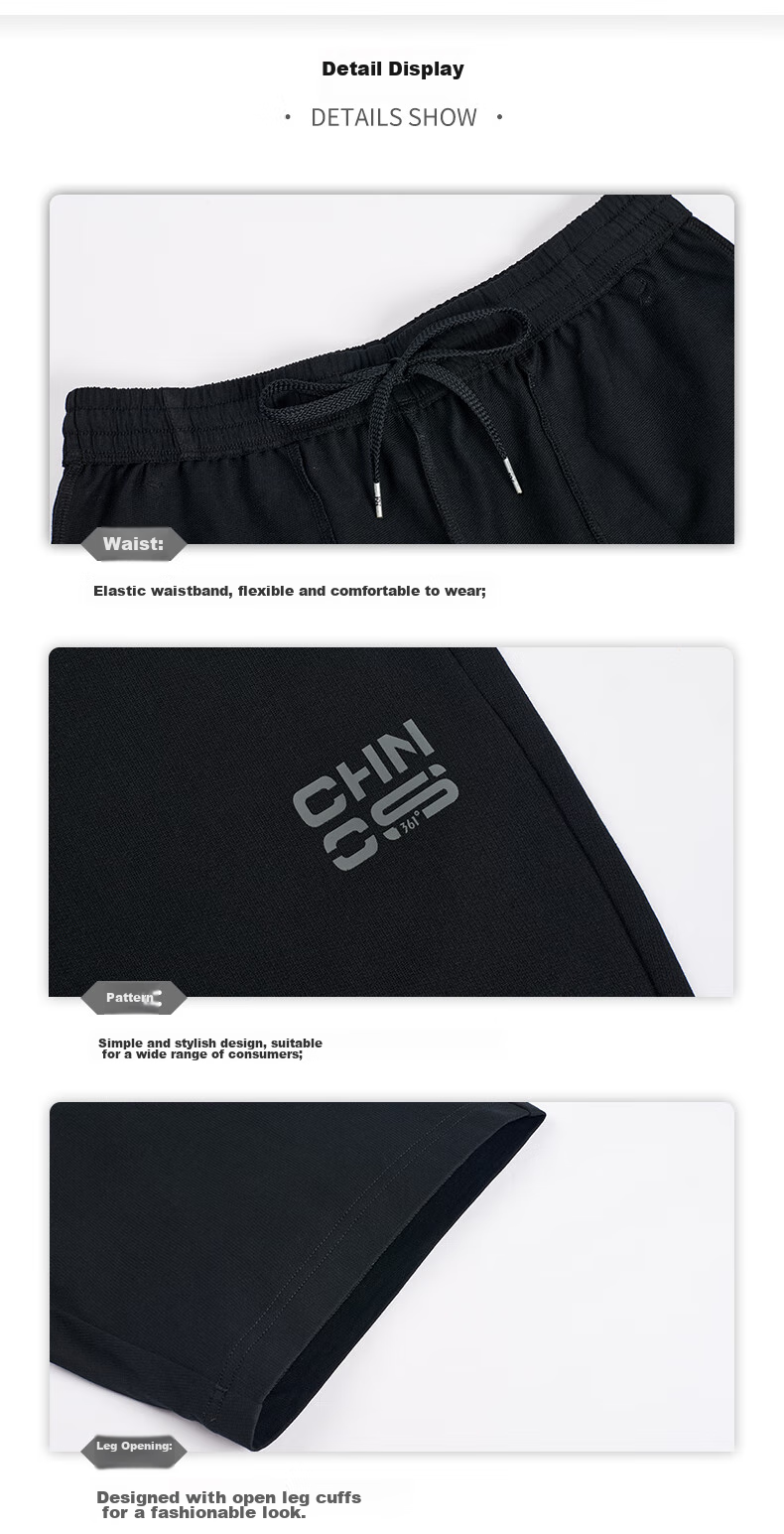 361° Men's Spring Summer Five-Point Shorts Running Fitness Training Casual Knit Pants 652624706-2 41