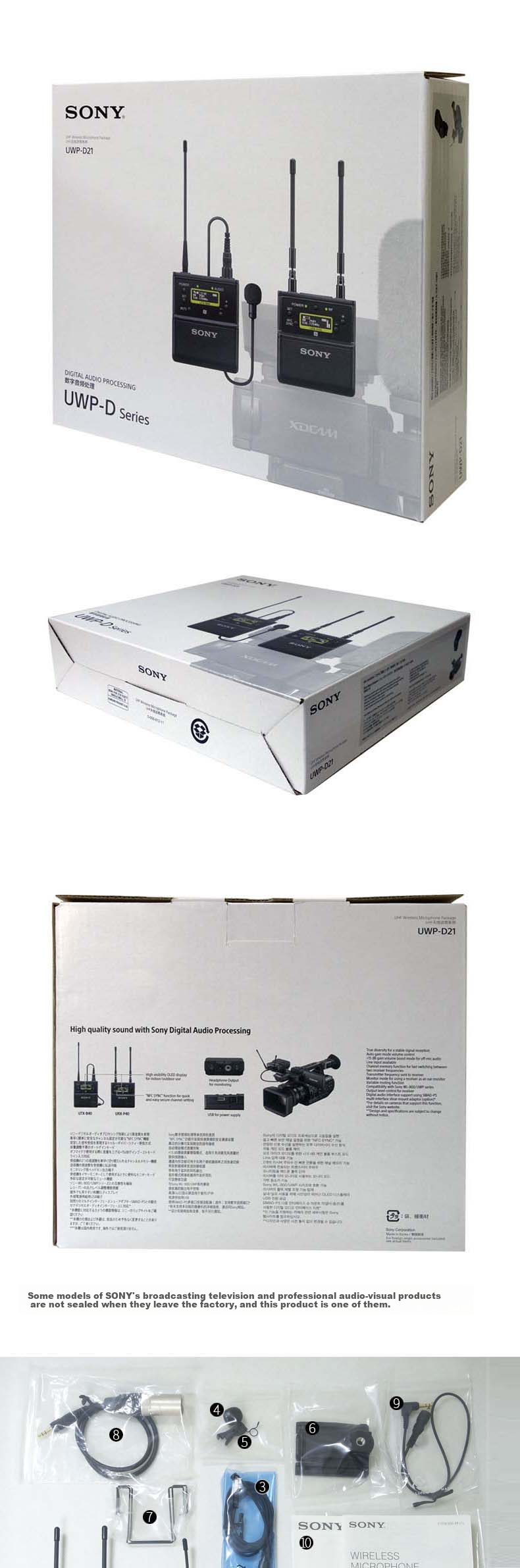 SONY UWP-D21 K29CN Wireless Lavalier Clip-On Microphone System (638MHz-694MHz Frequency Range) 1