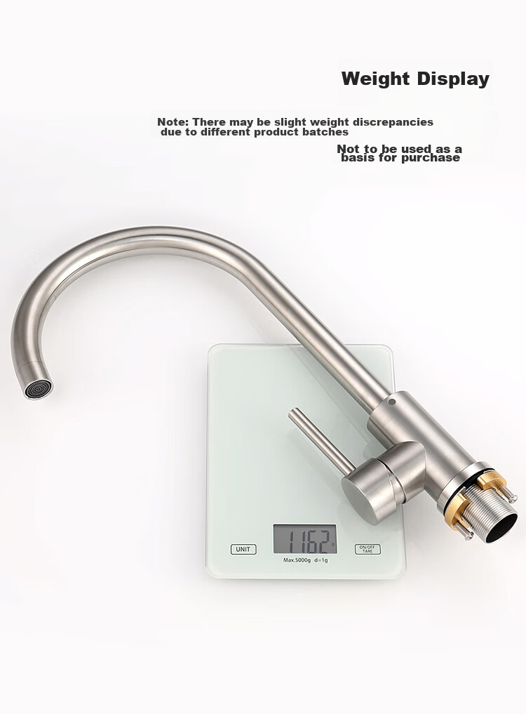 Larsd Kitchen Faucet, Sink Faucet, Hot And Cold Water Sink Faucet, High-Arc Faucet for Dishwashing Basin LD82051 14