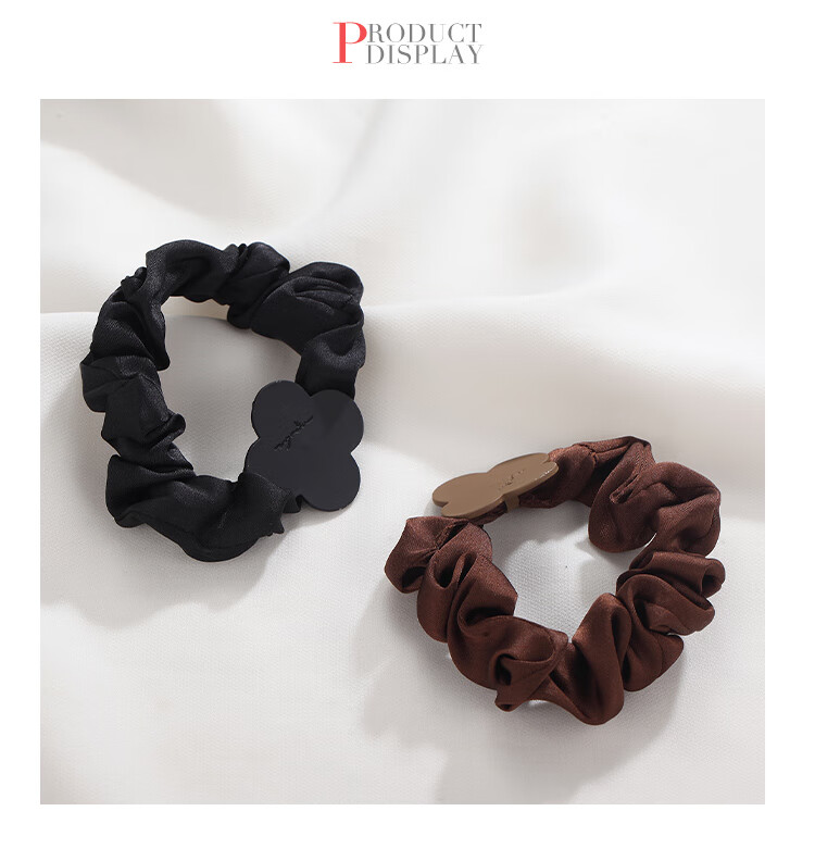 CHIMERA Simple Hair Ties, 2 Pieces, High Elasticity, Bun Hair Accessories, Hair Bands, Ponytail Hair Ties, Birthday Gift for Girls 15
