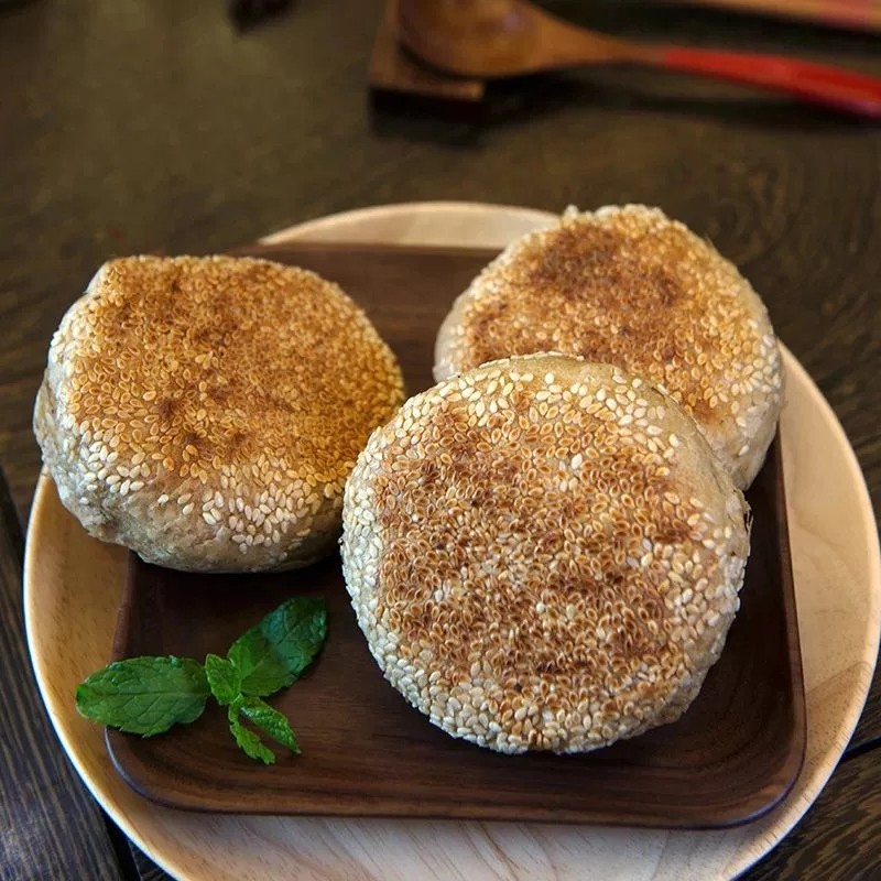 紫光园麻酱烧饼火烧280g/4枚火烧 早餐空气炸锅食材清真北京特产