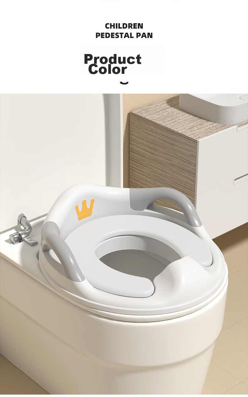 DOCTOR MA Children's Toilet Seat, Potty Training Aid for Boys And Girls, Baby Toilet Pad, Infant Potty Chair, Kids' Urinal, White, LK2001 9