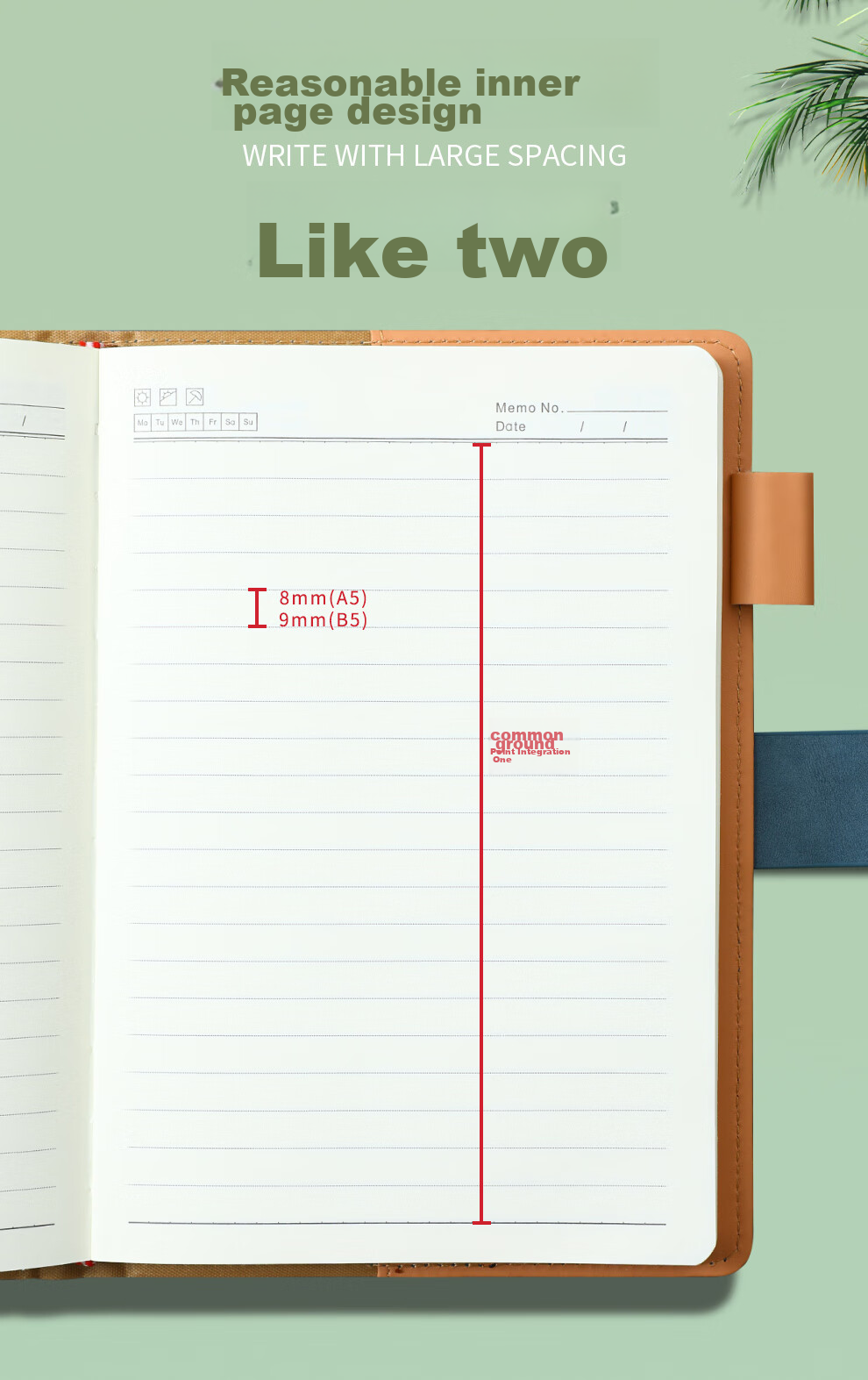 Faramon Notebook, B5 Size, Simple Clasp Design, Thickened, for Notes, Business Meetings, Office Supplies, Diary, B5-Blue 8