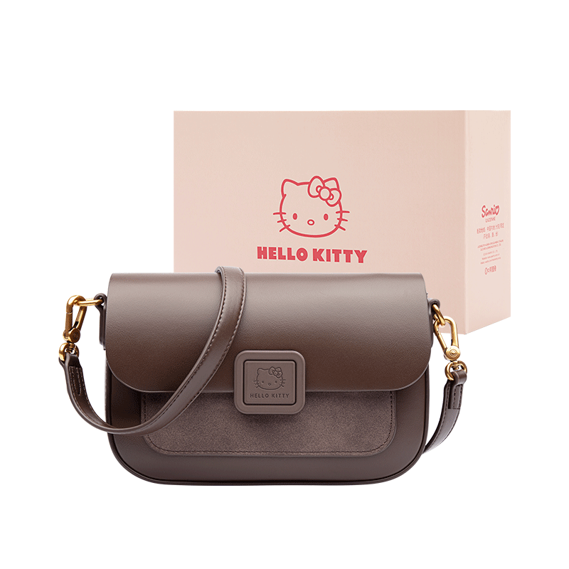 Mesuca X Hello Kitty Messenger Bag, Women's Handbag, Shoulder Crossbody Bag, Gift Box Set, Birthday Present for Girls