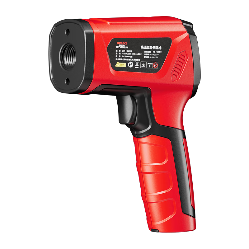 Delixi Electric Industrial Infrared Thermometer High-Precision Oil Temperature Gun Kitchen Baking Water and Oil Temperature Gun