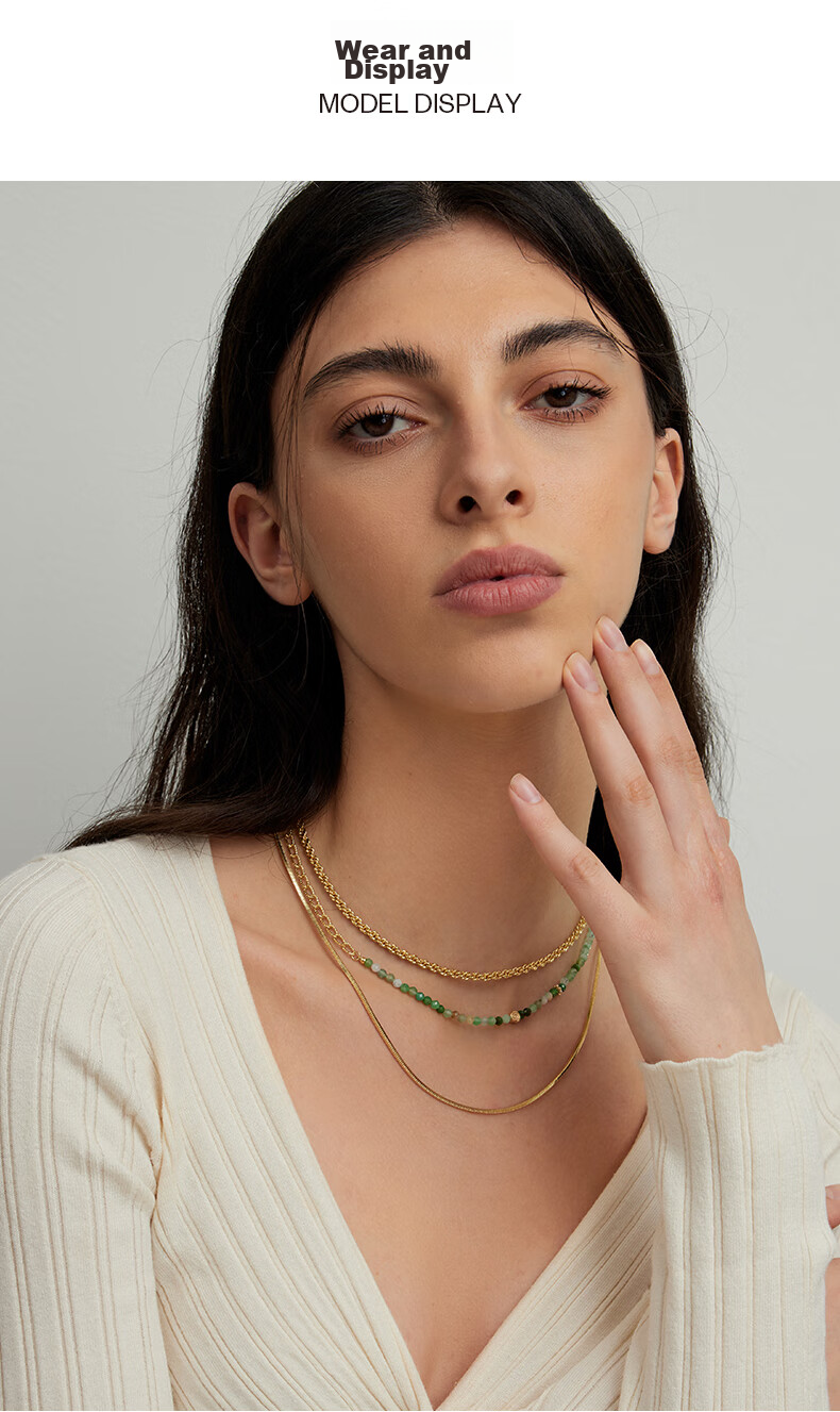Arsis Snake Bone Y-Shaped Chain Necklace for Women, Versatile Fashion Accessory, Collarbone Chain, Birthday Gift for Girlfriend 2