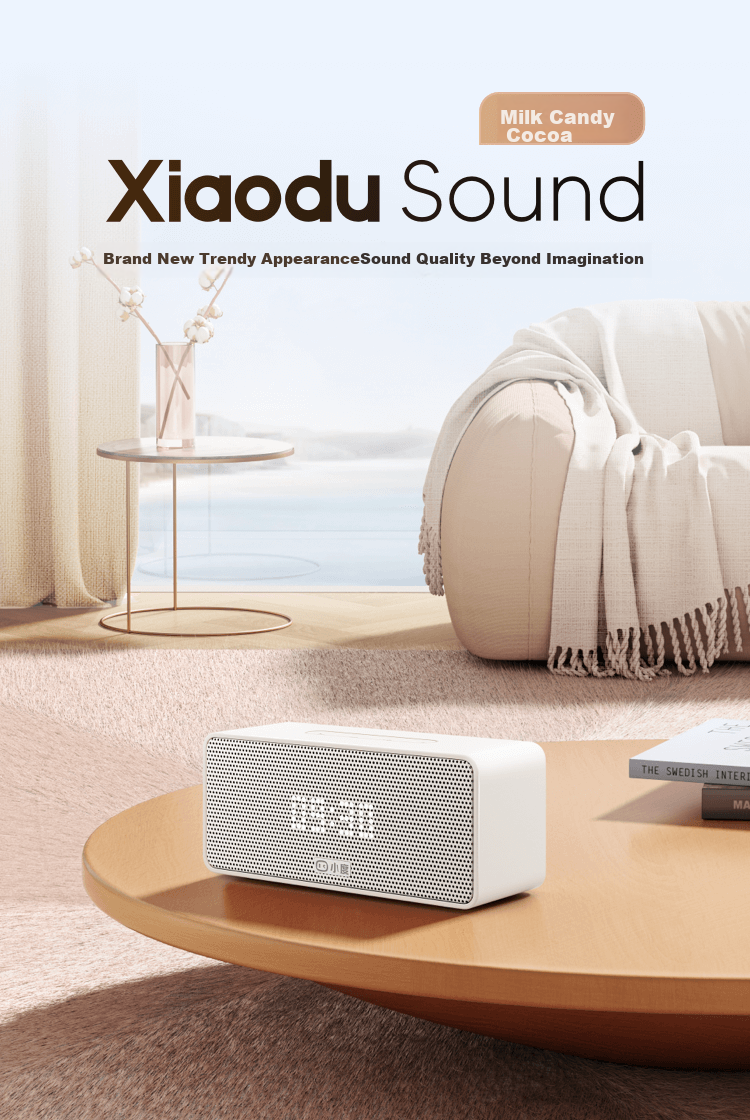 Xiaodu Sound Lingdong Version, Milk Chocolate Cocoa [Super Power Xiaodu] Smart Speaker, Professional Acoustic Design, Bluetooth Computer Desktop Speaker, Smart Alarm Clock, Gift for Gifting 1
