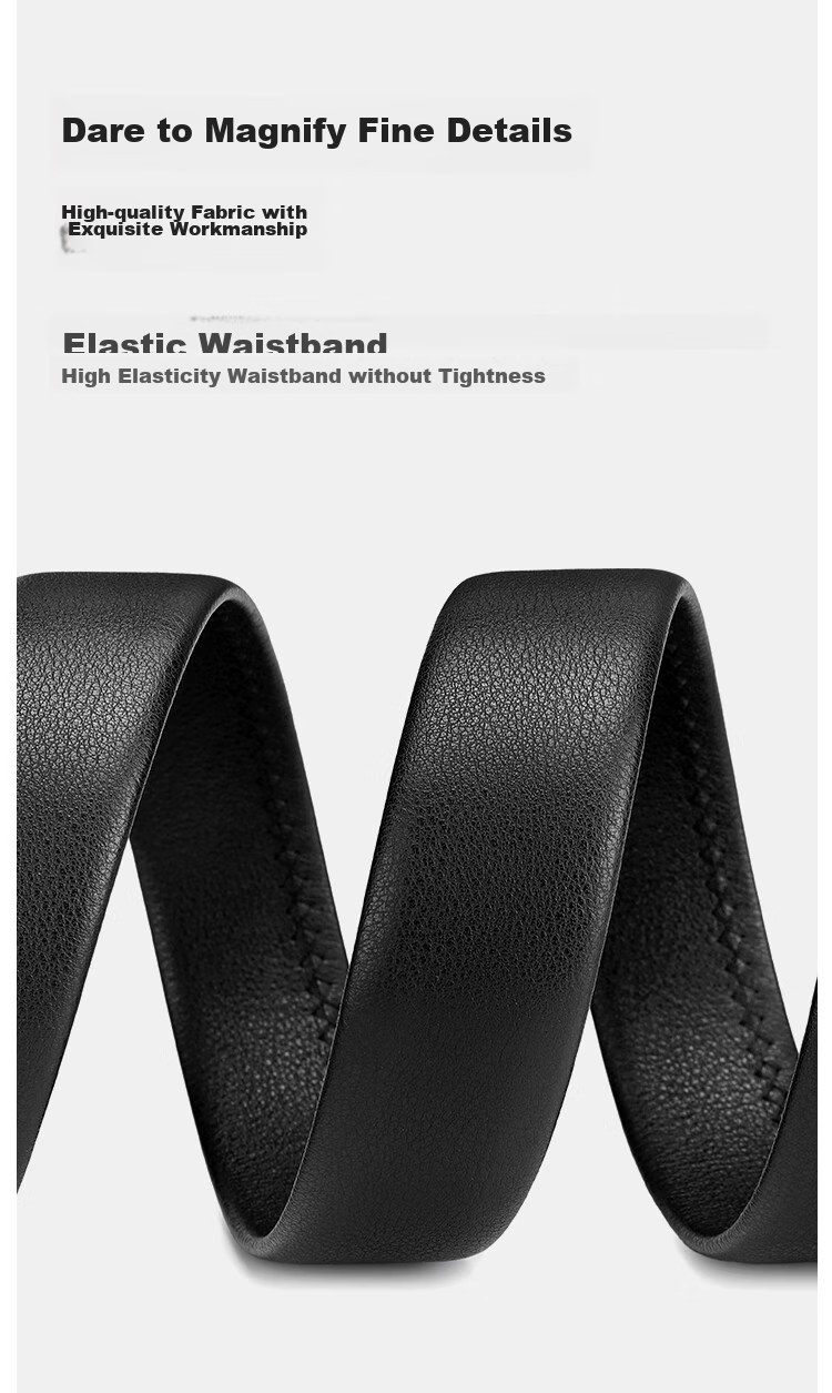MEXICAN Men's Leather Belt with Automatic Buckle, Genuine Top-Grain Cowhide Business Waistband Casual Trouser Belt Birthday Gift for Men And Fathers 7