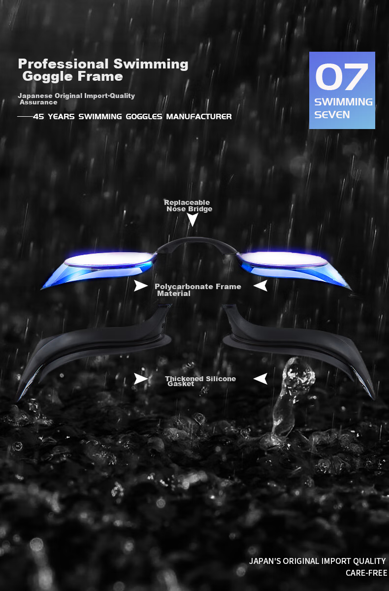 View Competitive Swimming Goggles for Men And Women, High-Definition Anti-Fog Waterproof Professional Anti-Pinch Diving Equipment 7